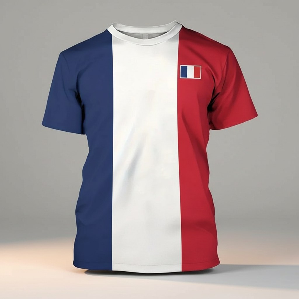 T-Shirt Rétro · Supporter France