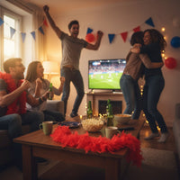 Boa Plumes Rouge · Accessoire Fête Supporter