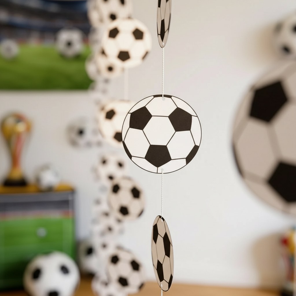 Rideau de Porte Football · Décoration Fête Supporter
