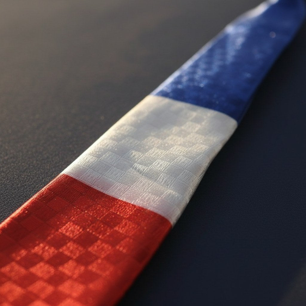Cravate Tricolore France · Accessoire Supporter