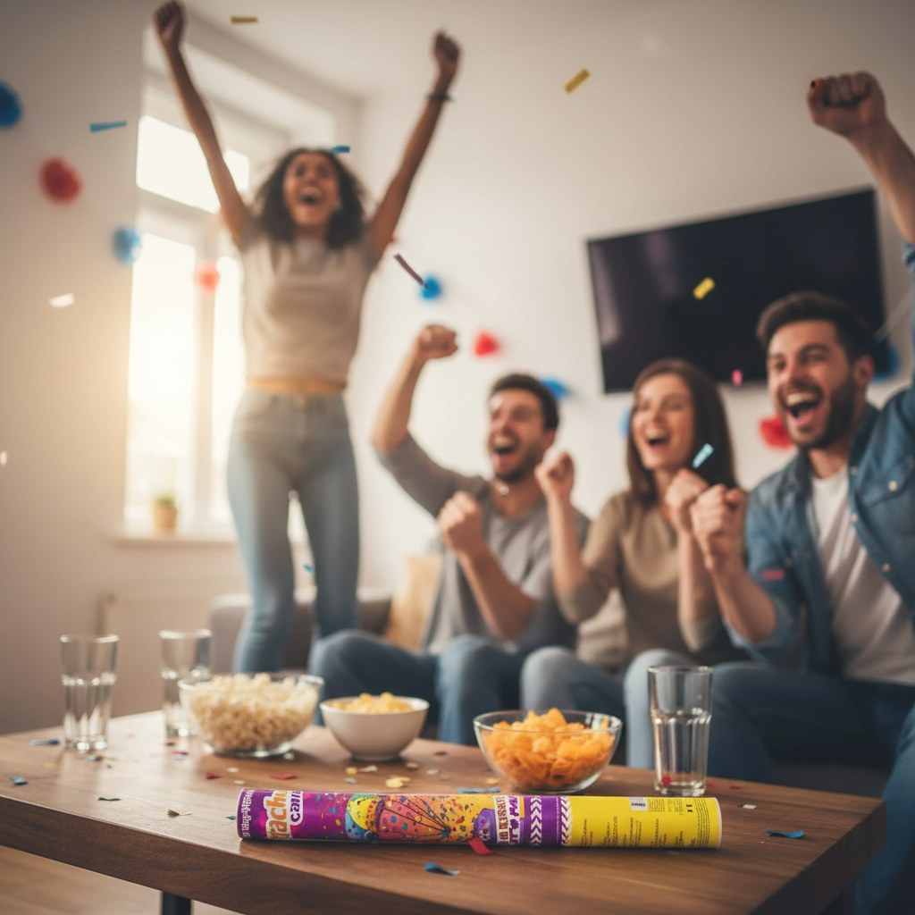 Canon à Confettis Tricolores · Animation Supporter France