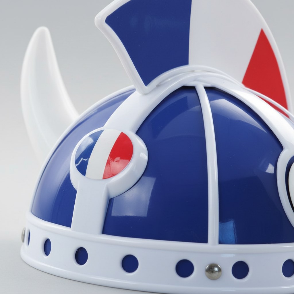 Casque Gaulois Tricolore · Accessoire Supporter France