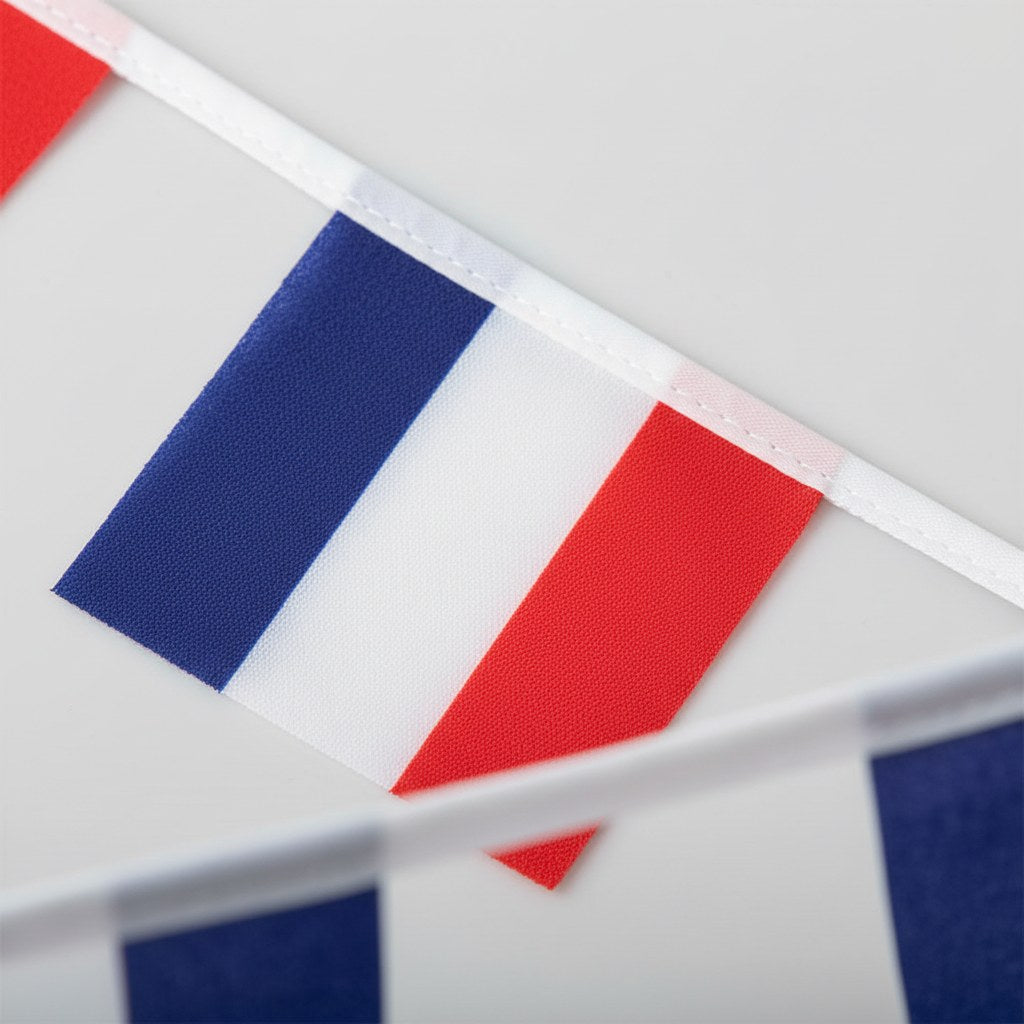 Guirlande 10 Drapeaux France Tricolore · 5 mètres