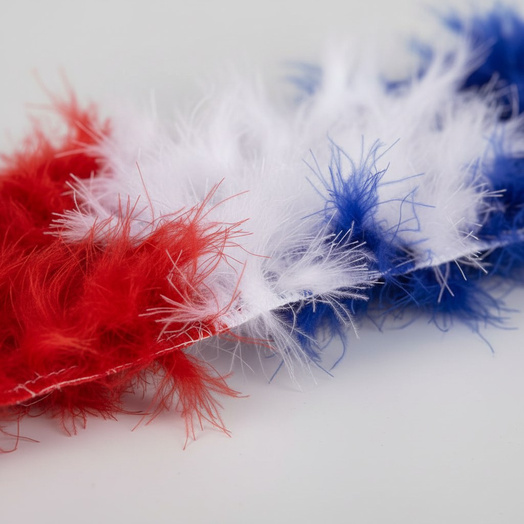 Boa Plumes Tricolore France · 50g Accessoire Supporter