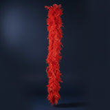 Boa Plumes Rouge · Accessoire Fête Supporter