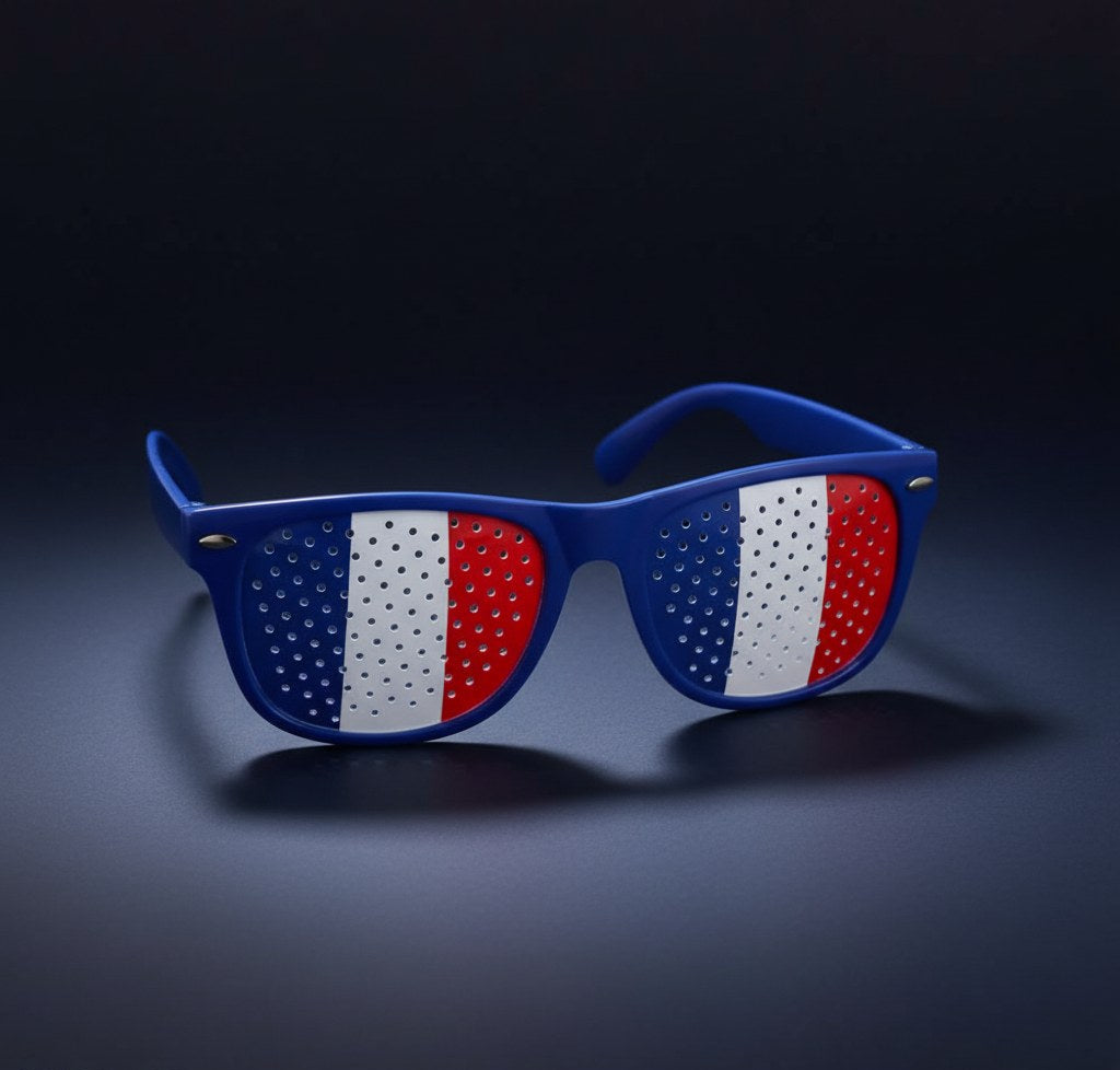 Lunettes Verres Tricolores · Accessoire Supporter France