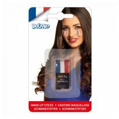 Bâton de Maquillage Tricolore · Accessoire Supporter France