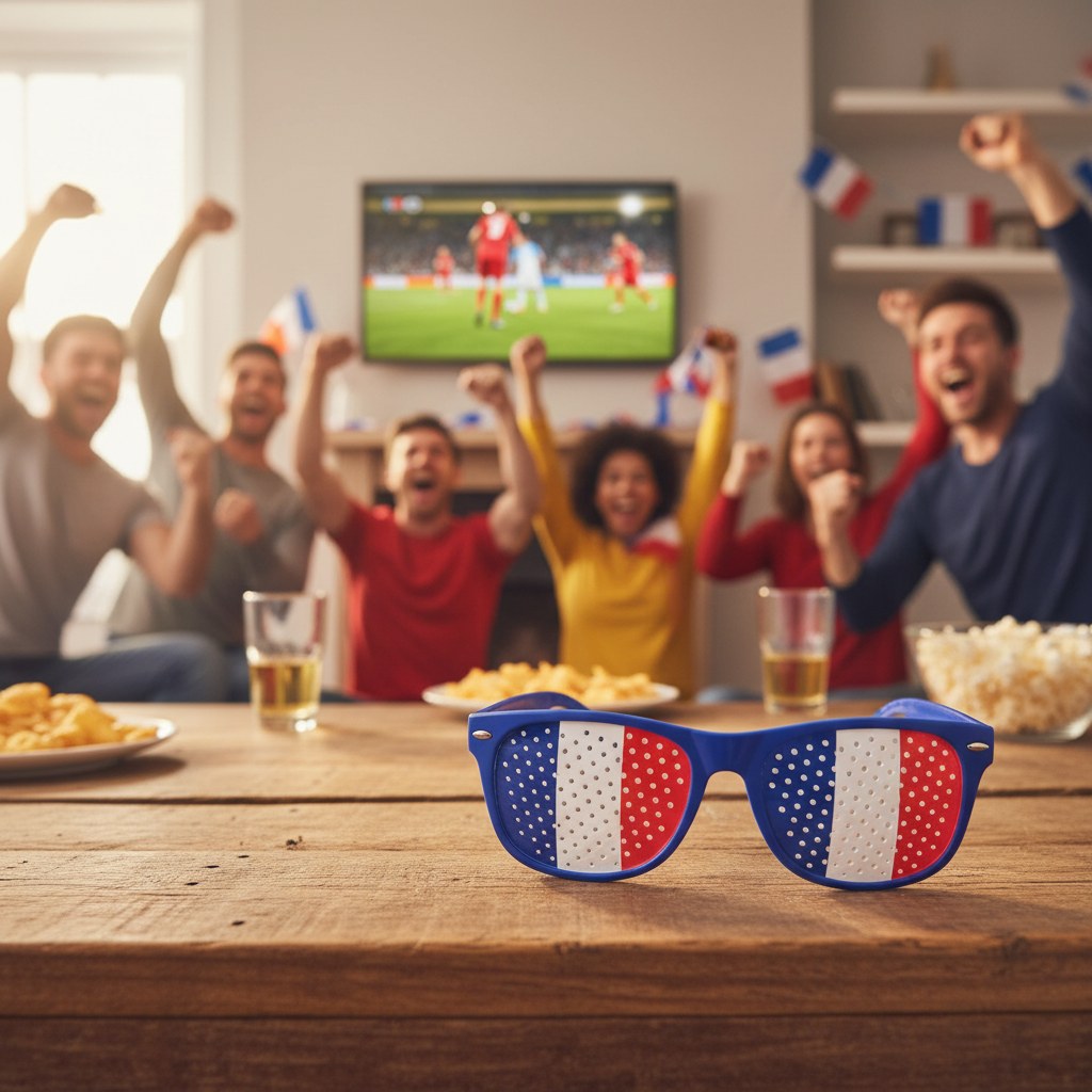 Lunettes Verres Tricolores · Accessoire Supporter France