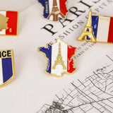 5 Pin's Drapeau France · Broche Supporter Tricolore