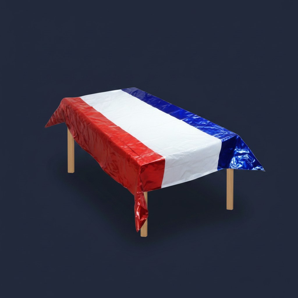Nappe Tricolore France · Décoration Soirée Match