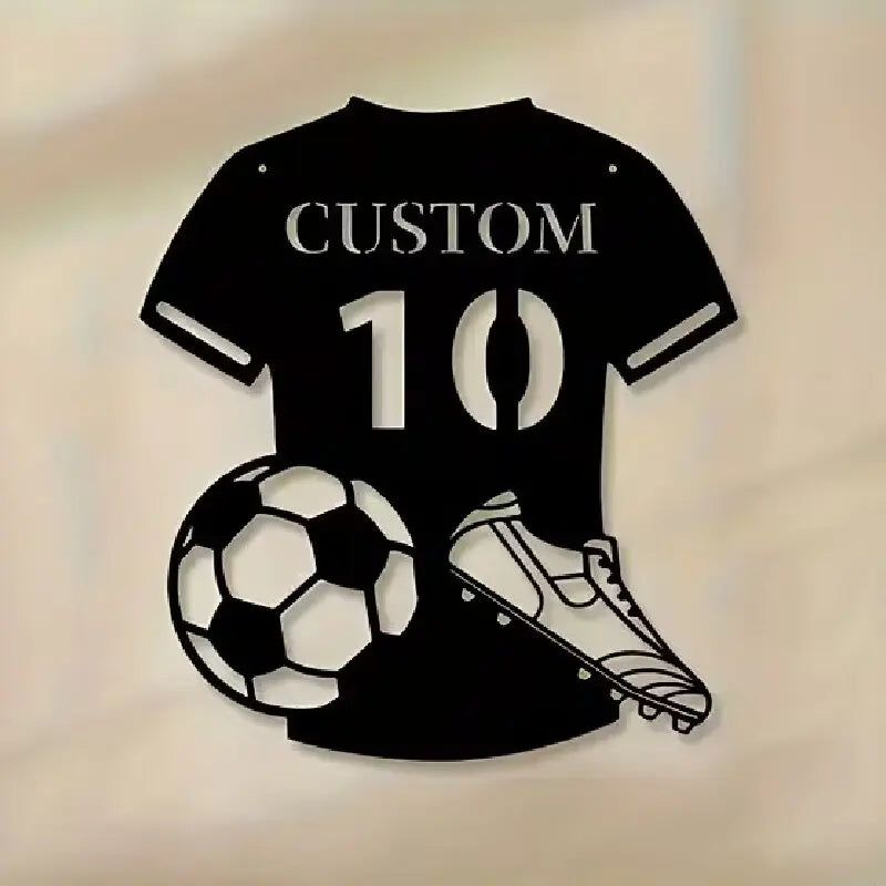 Déco Murale Métal Maillot Foot — accessoire supporter équipe de France