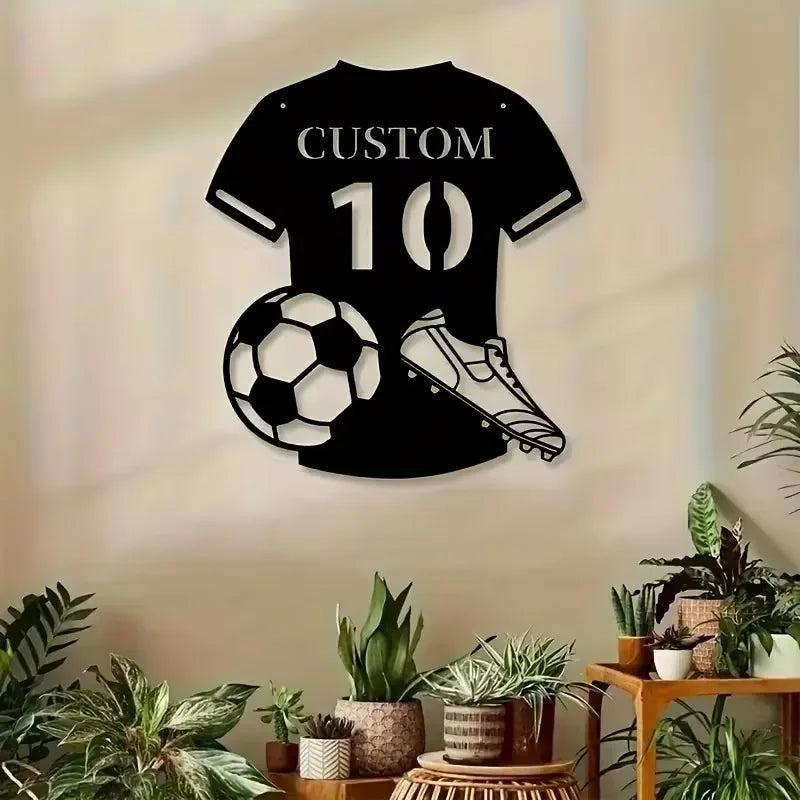 Déco Murale Métal Maillot Foot — supporter France