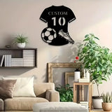Déco Murale Métal Maillot Foot — accessoire supporter équipe de France