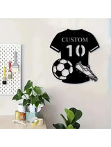 Déco Murale Métal Maillot Foot — accessoire supporter équipe de France