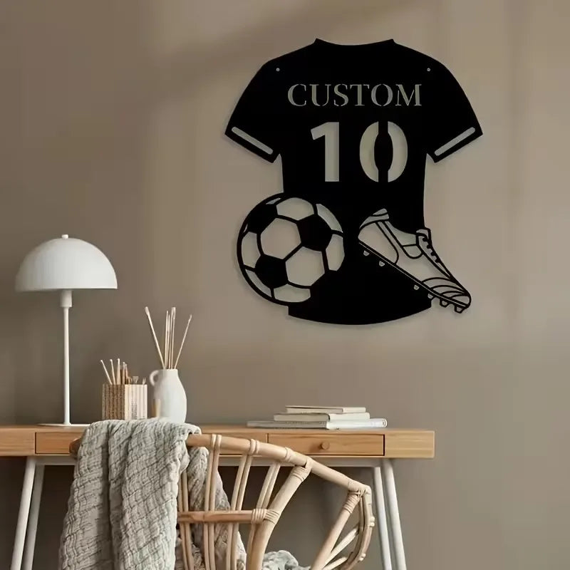Déco Murale Métal Maillot Foot — soirée match France