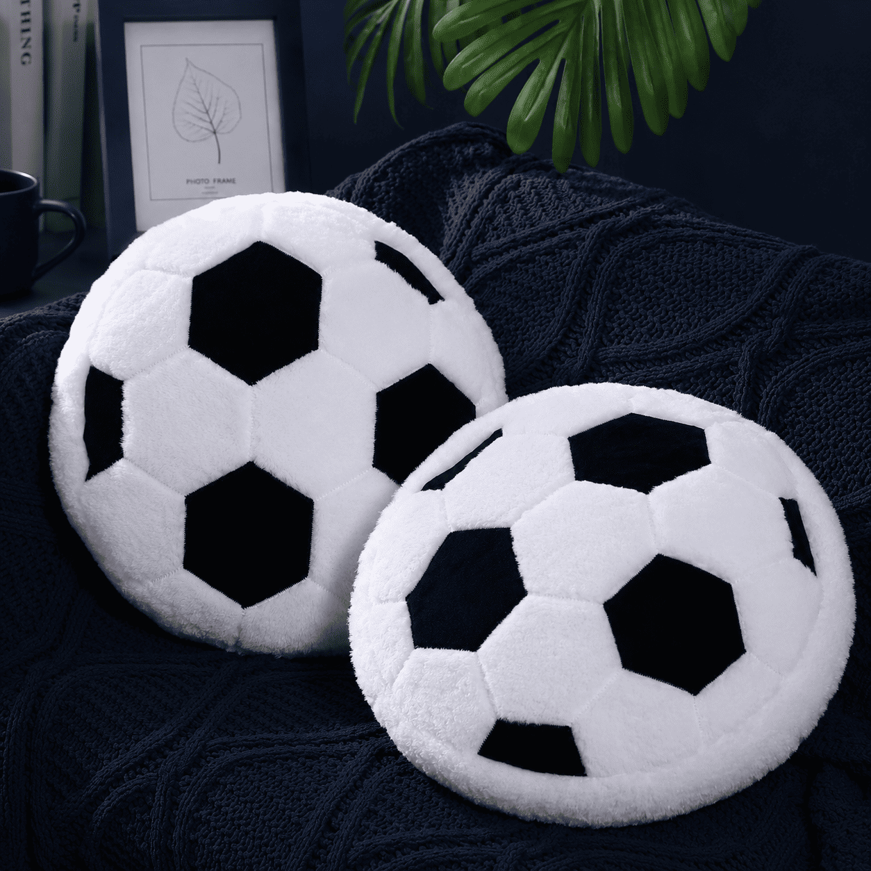 Coussin Décoration Football · Lot de 2