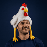 Chapeau Poulet Supporter · Accessoire Soirée Humoristique