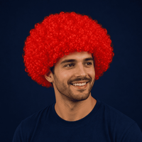 Perruque Clown Rouge · Accessoire Fête Adulte