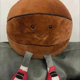 Coussin Ballon Foot Peluche — accessoire supporter équipe de France