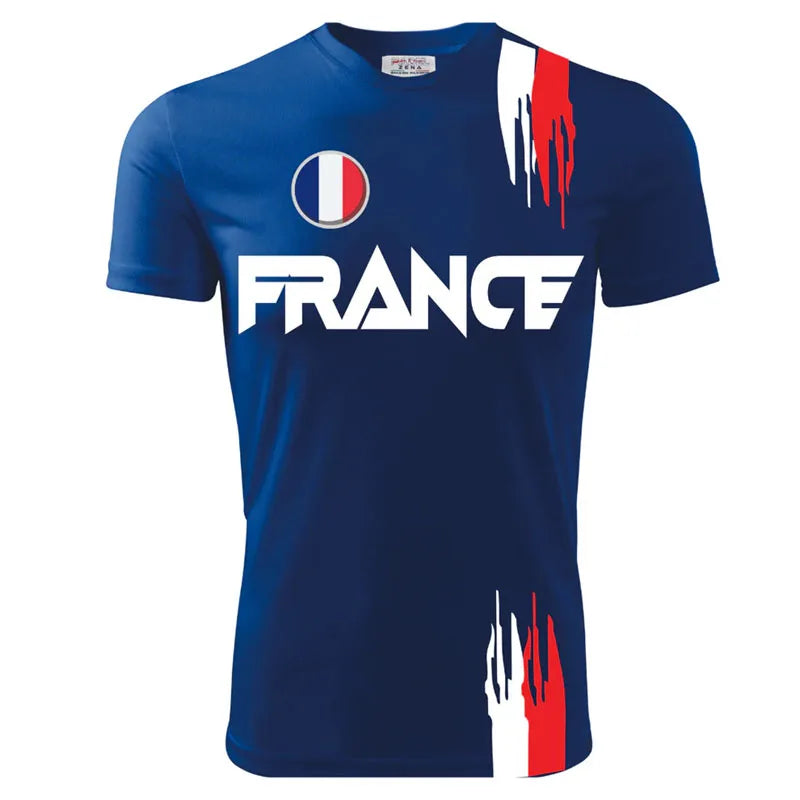 T-shirt rétro coq gaulois France vintage supporter football — vue 7