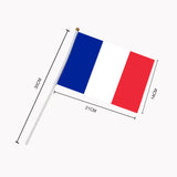 Mini Drapeau France à Main — accessoire supporter équipe de France