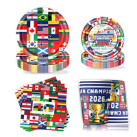 Kit Fête Football — Assiettes & Gobelets — supporter France