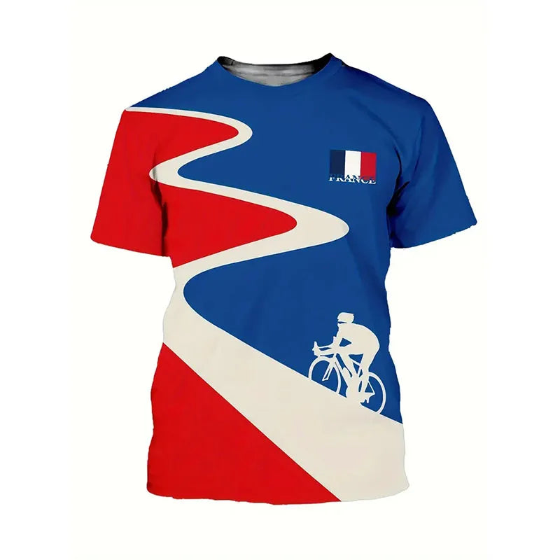 T-shirt rétro coq gaulois France vintage supporter football — vue 4