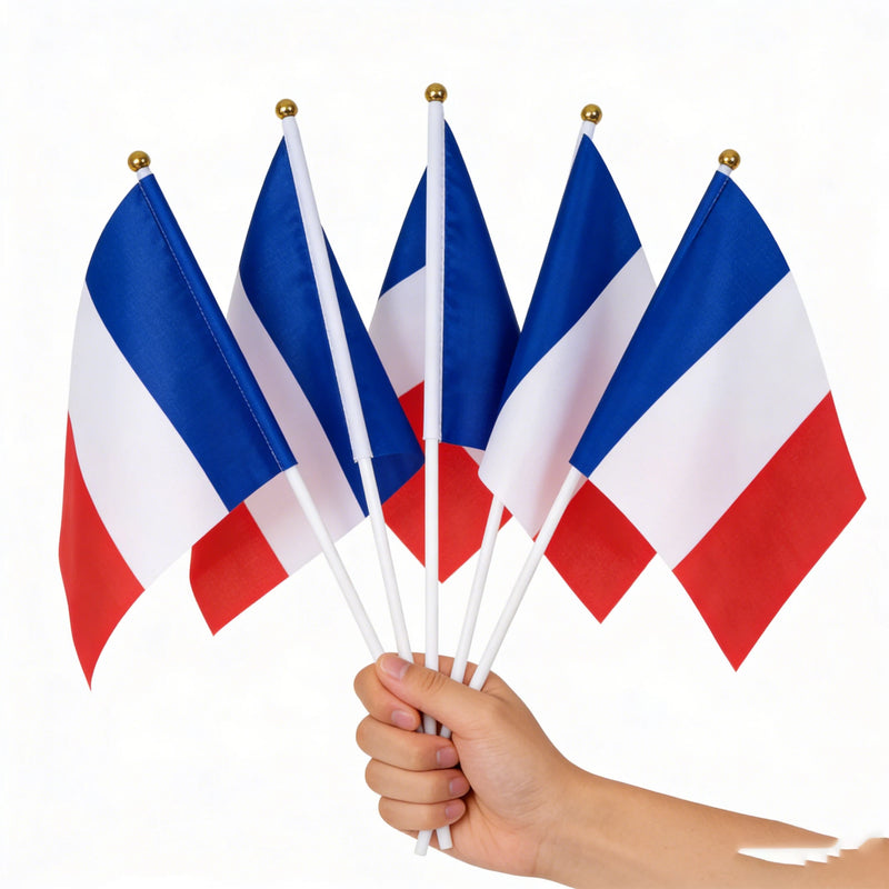 Mini Drapeau France à Main — soirée match France