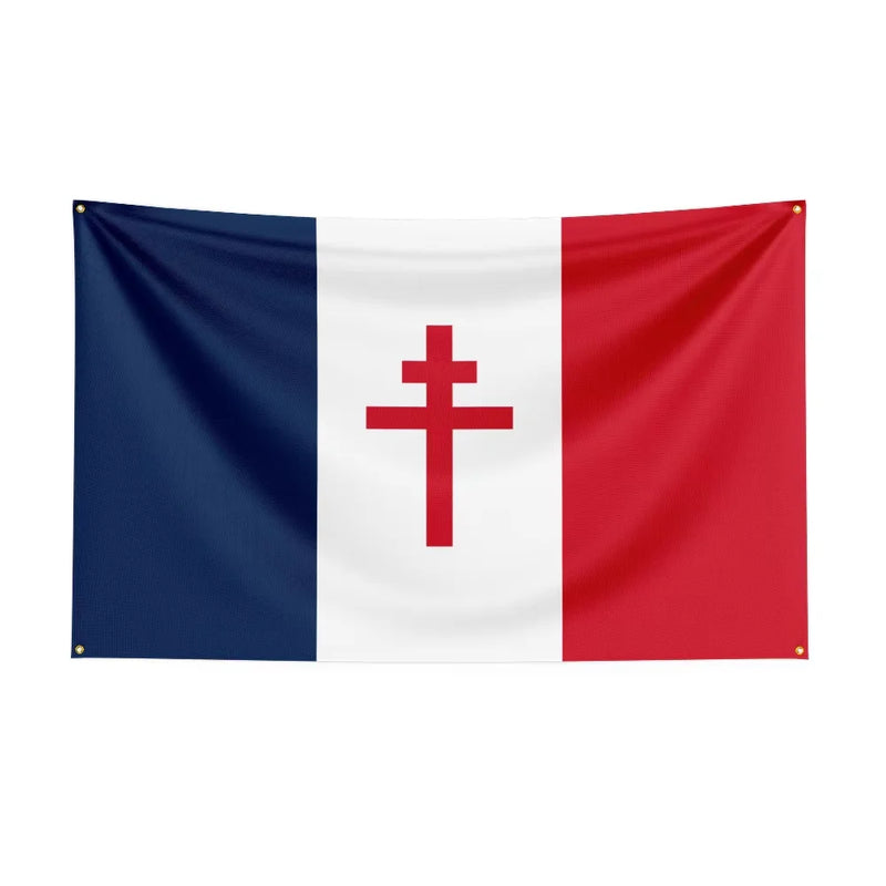 Drapeau Croix de Lorraine — supporter France