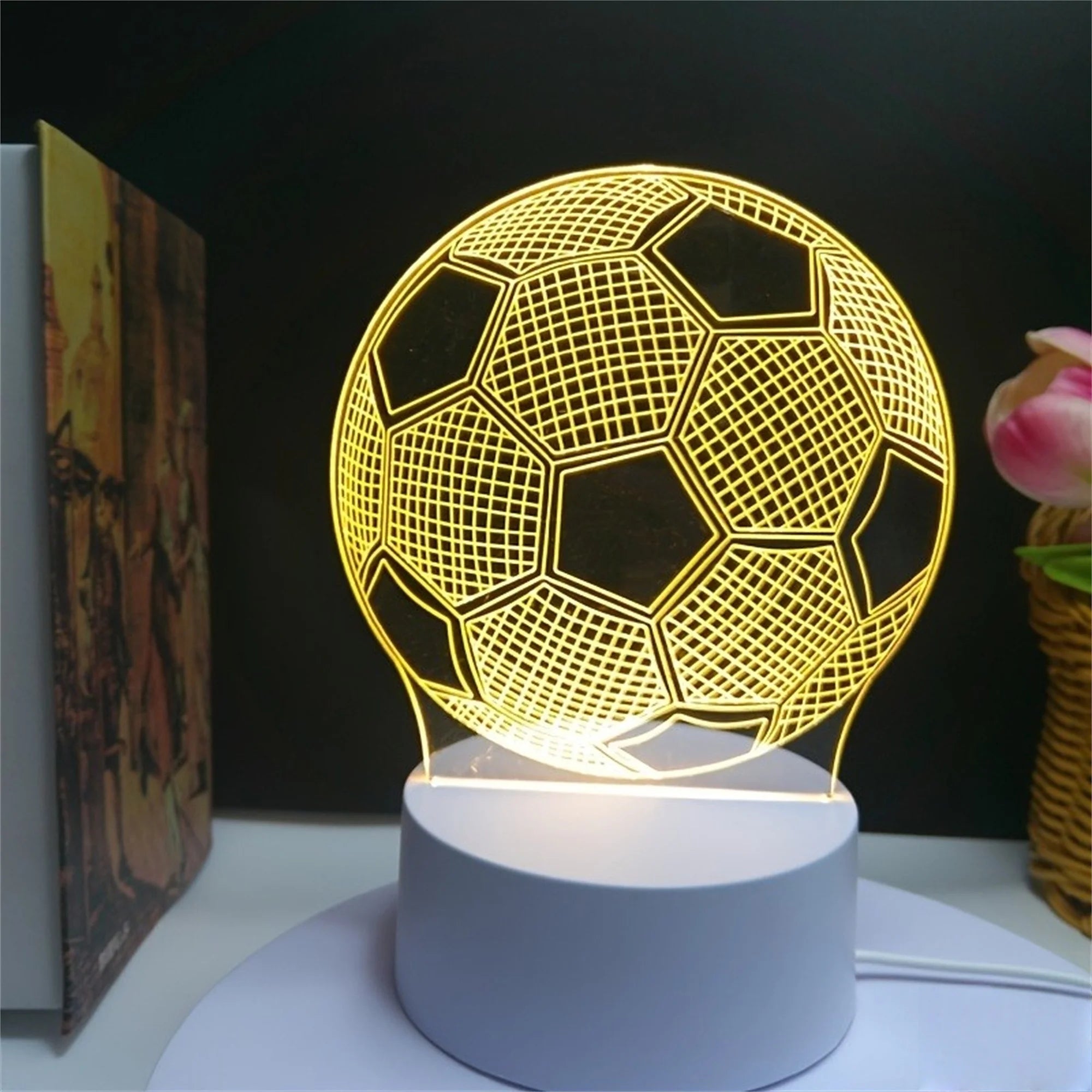 Veilleuse LED Ballon Football — soirée match France