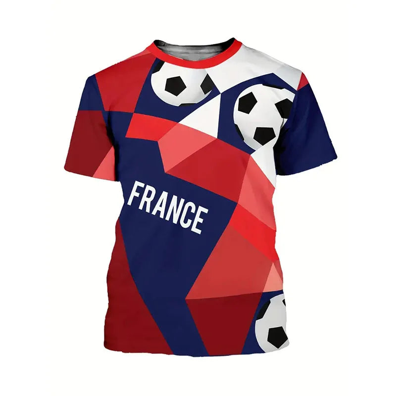 T-shirt rétro coq gaulois France vintage supporter football — vue 11