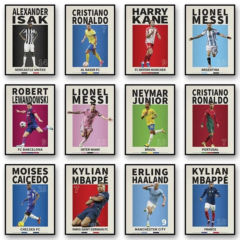 Posters Stars Football — Canvas — supporter France