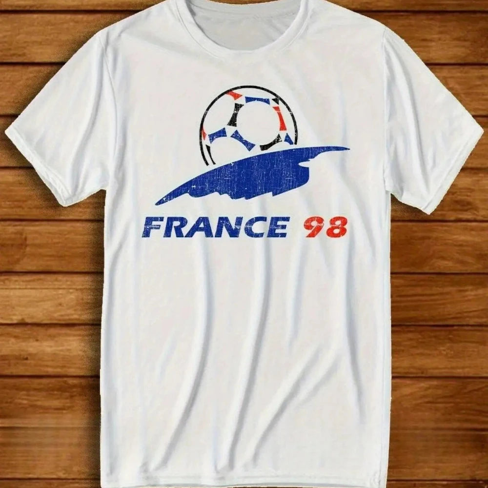 T-shirt rétro France 98 vintage supporter football français
