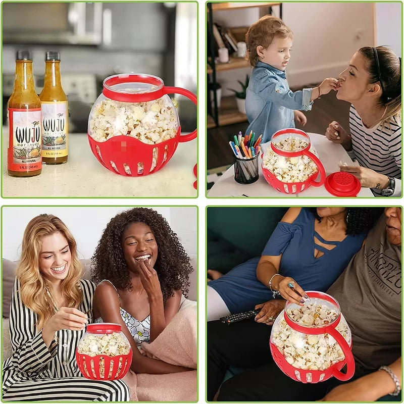 Popote Pop-Corn Verre Micro-Ondes — accessoire supporter équipe de France