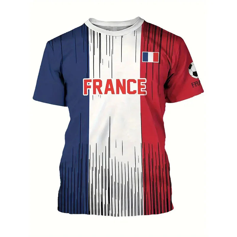 T-shirt rétro coq gaulois France vintage supporter football