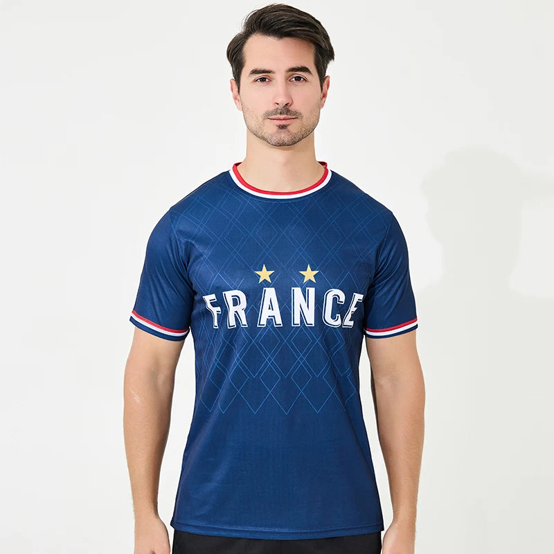 Maillot entraînement France football quick-dry supporter bleus