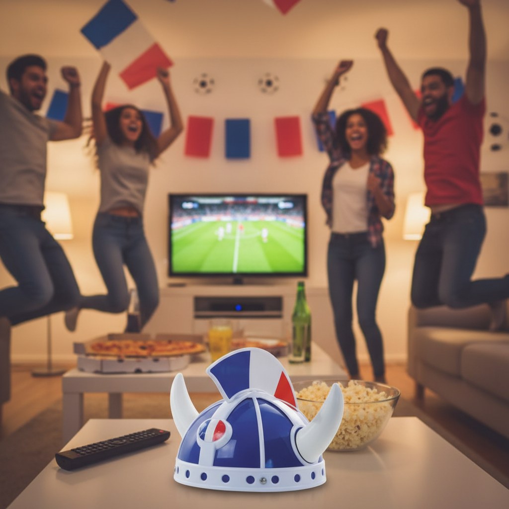 Casque Gaulois Tricolore · Accessoire Supporter France