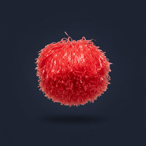 Pompon Supporter Rouge · Accessoire Soirée Match
