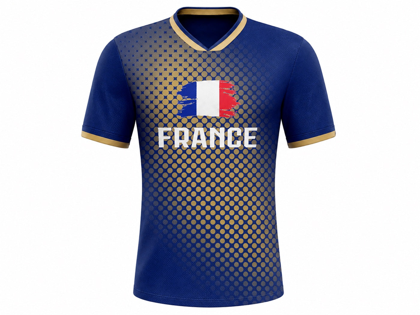 Maillot France Gold - vue avant flat