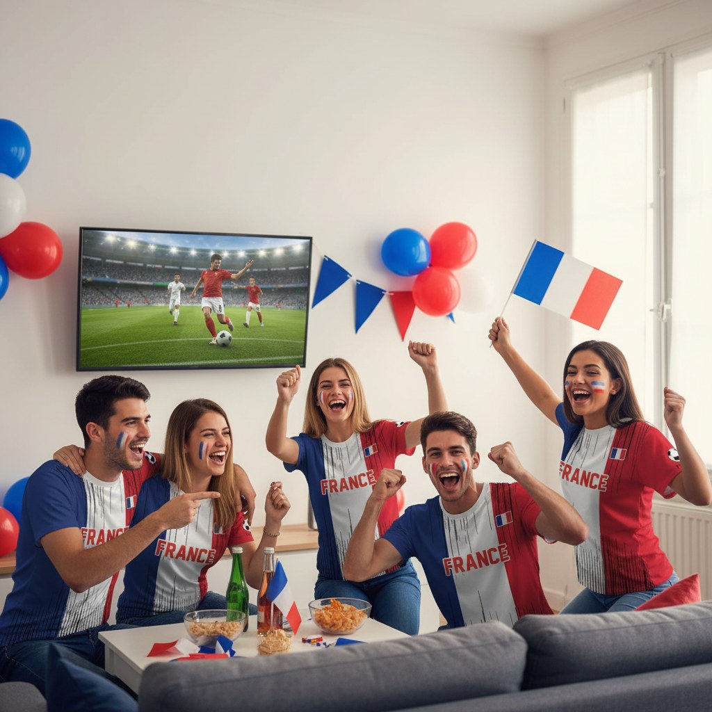 T-Shirt Rétro · Supporter France
