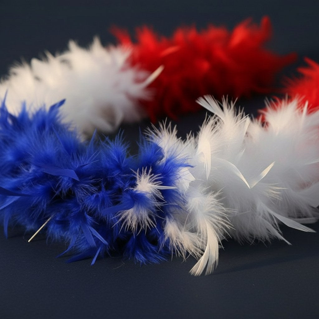 Boa Plumes Tricolore France · 50g Accessoire Supporter