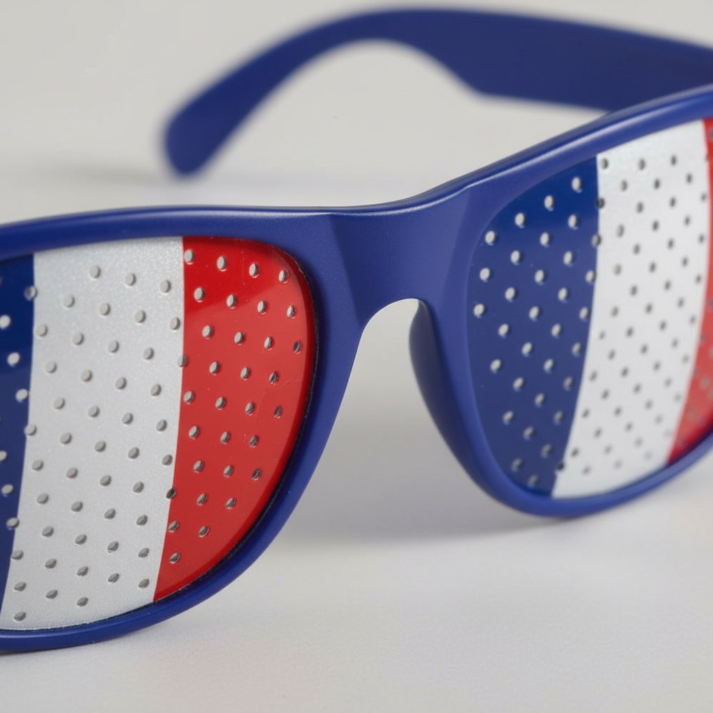 Lunettes Verres Tricolores · Accessoire Supporter France