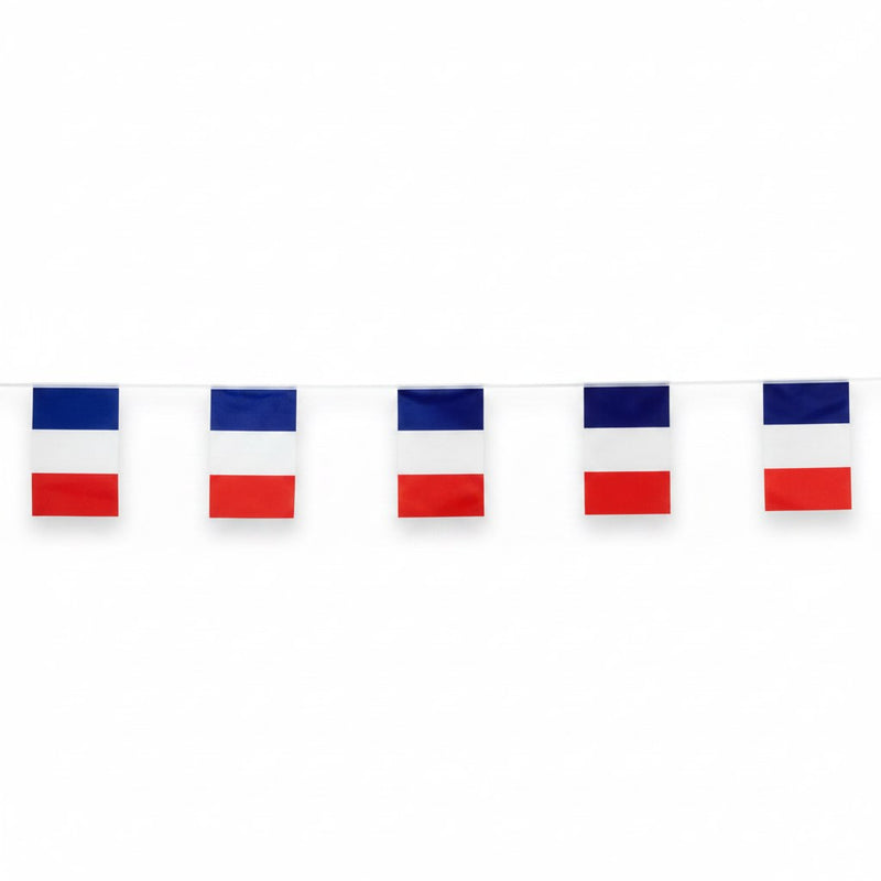 Guirlande 10 Drapeaux France Tricolore · 5 mètres
