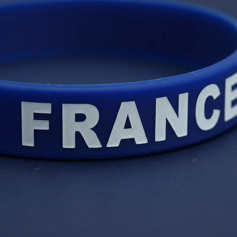 2 Bracelet Silicone France Tricolore · Accessoire Supporter