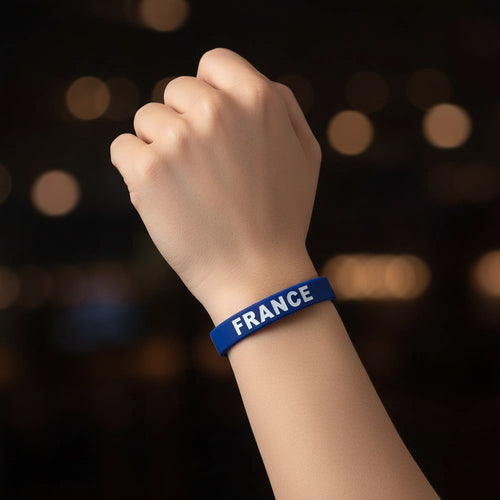 2 Bracelet Silicone France Tricolore · Accessoire Supporter