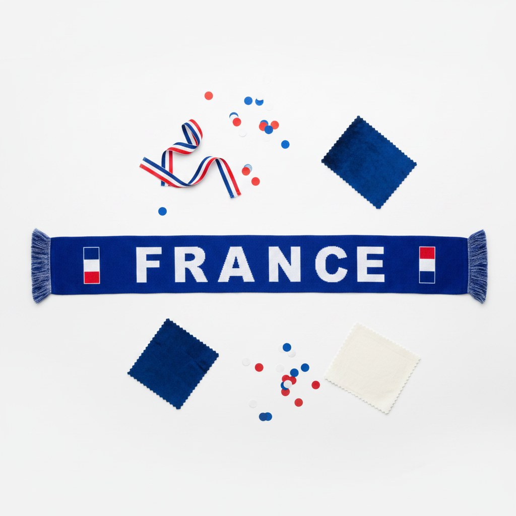 Écharpe de Supporter France · Accessoire Tricolore