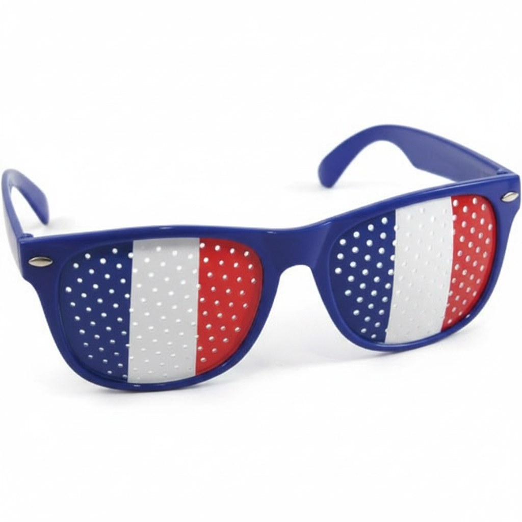 Lunettes Verres Tricolores · Accessoire Supporter France