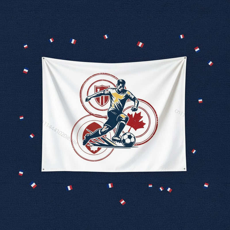 Tapisserie Murale Football · Décoration Supporter