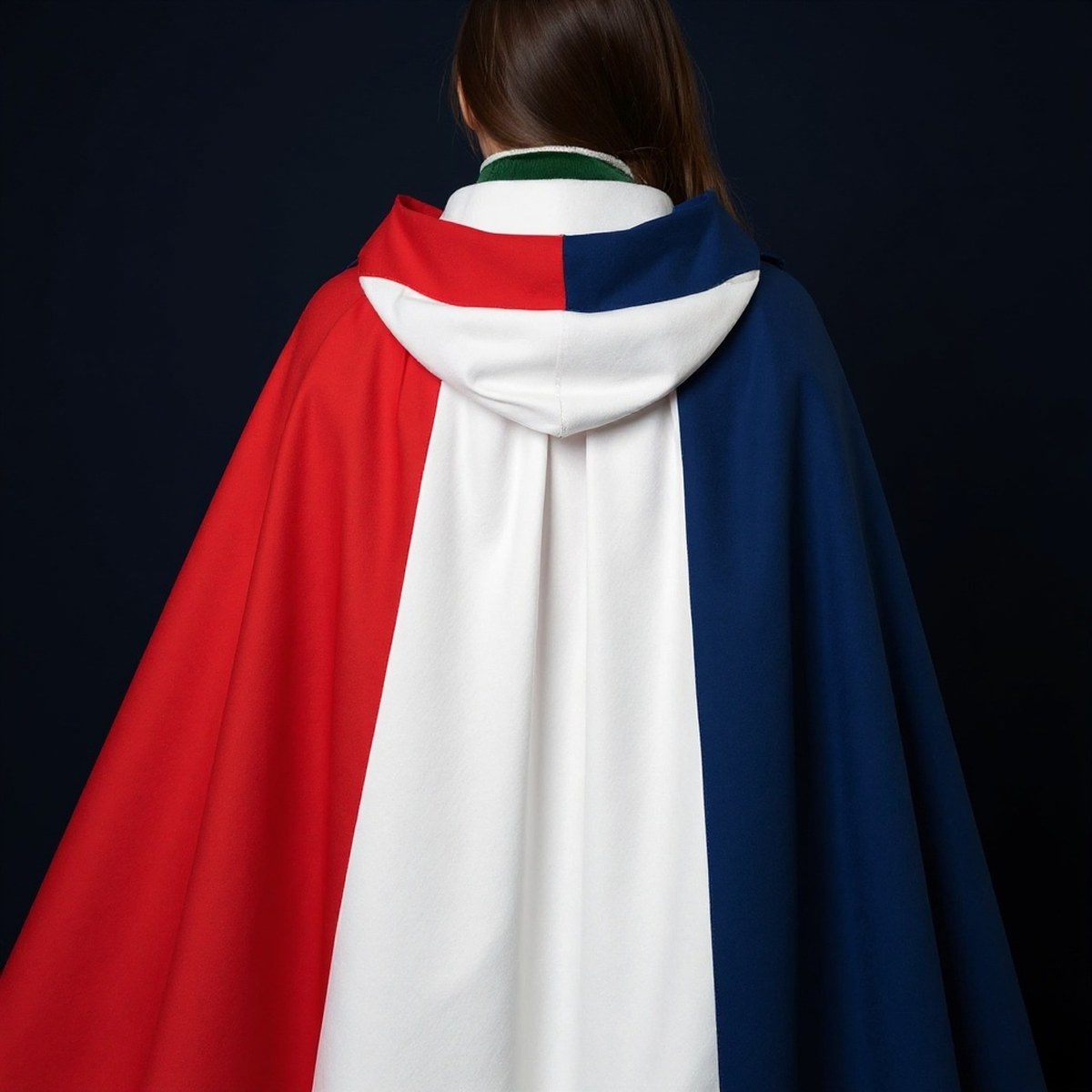 Cape Drapeau France à Capuche — accessoire supporter équipe de France