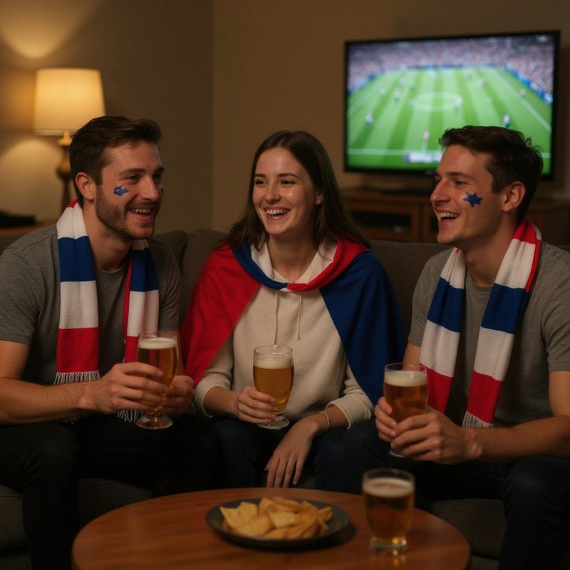 Cape Drapeau France à Capuche — accessoire supporter équipe de France